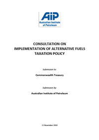 Consultation on Implementation of Alternative Fuels Taxation Policy