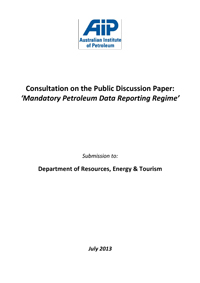 Submission to Department of Resources, Energy & Tourism - Consultation on the Public Discussion Paper