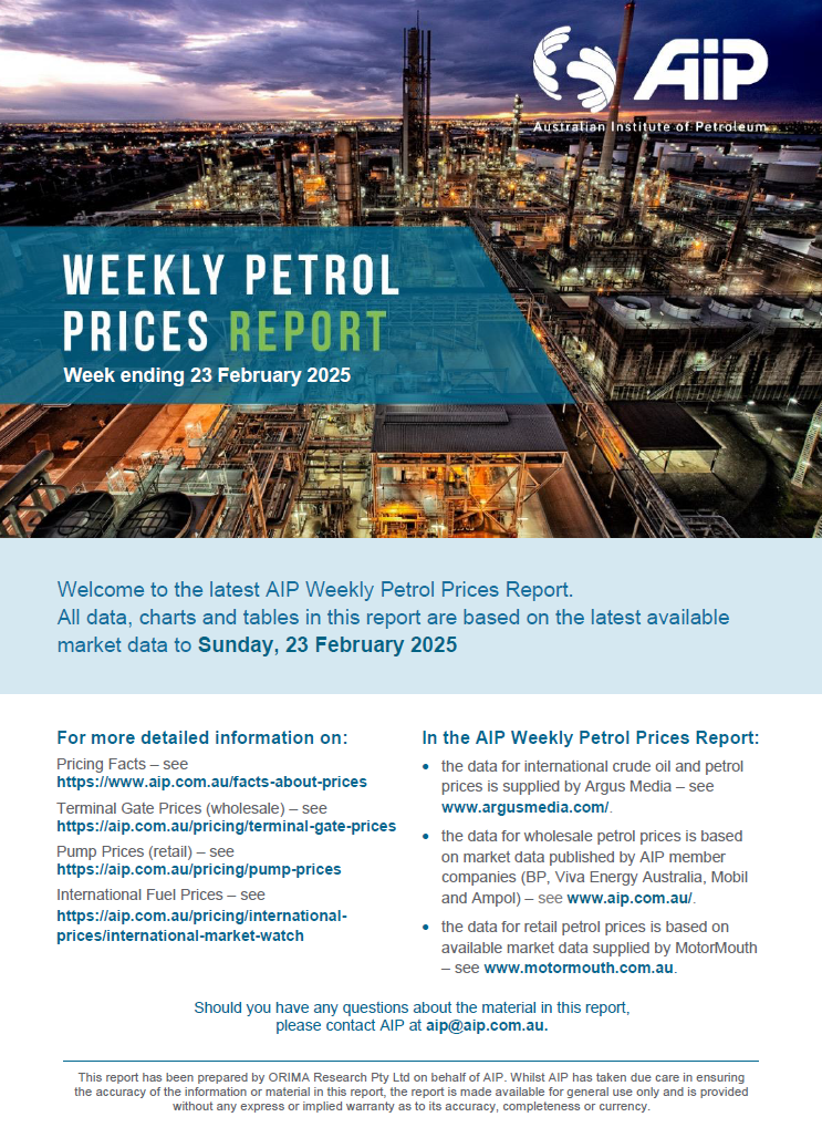 Weekly Petrol Prices Report - 23 February 2025