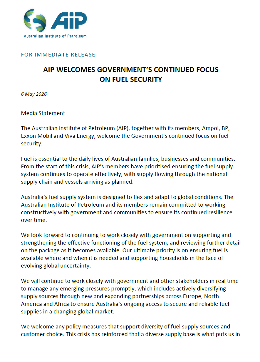 AIP Statement on Fuel Security Package.pdf 