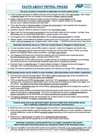 Facts About Petrol Prices