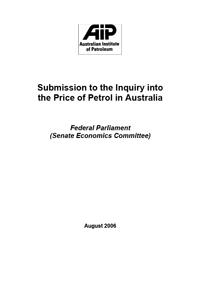 Submission to the Senate Petrol Price Inquiry