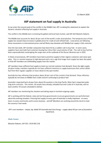 AIP media release 11 March 2026